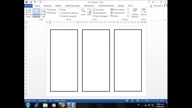 COMO HACER UN TRIPTICO Y MARGEN DE AGUA EN WORD 2013 смотреть онлайн