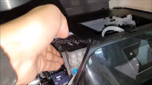 Установка СНПЧ на HP OfficeJet 8210, 8100, 251dw (картриджи 953, 950), как проложить шлейф из трубо смотреть онлайн
