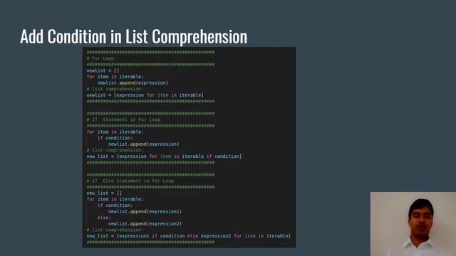 List Comprehension in Python смотреть онлайн