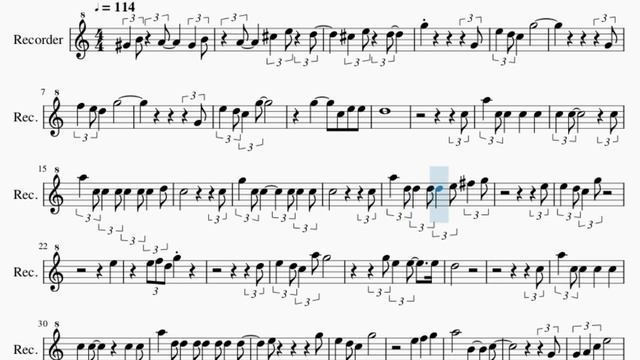 Recorder Sheet Music: How to play Baby It's Cold Outside (Female Part) смотреть онлайн