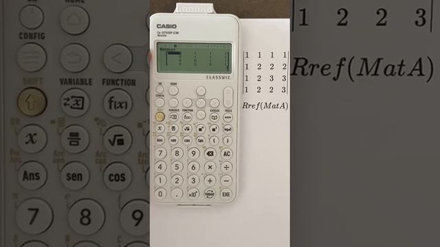 4. Casio fx-570SPCW Rango de matrices смотреть онлайн