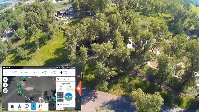 Полет по точкам на полетном контроллере pixhawk. смотреть онлайн