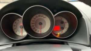 Тест приборной панели Мазда Mazda 3 bk 2008. Проверяем исправность лампочек в приборной панели