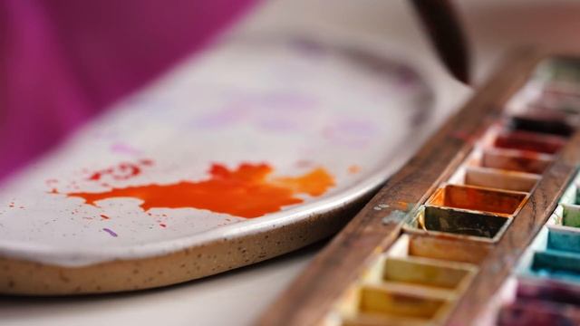 ПАЛИТРА для рисования для акварели, акрила, масла смотреть онлайн