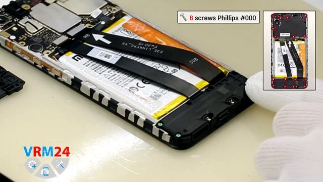 How to disassemble ? Xiaomi Redmi 7A (M1903C3EG) Take apart Tutorial смотреть онлайн
