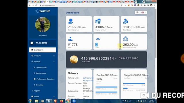 #ZENIQ и #SAFIR Сколько и как можно зарабатывать в компании смотреть онлайн