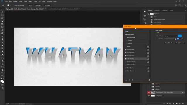 Cut Out Paper Text Effects in Photoshop. Smart Object. смотреть онлайн