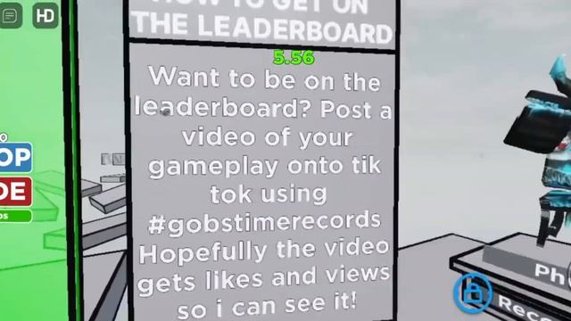 Got a new Record on Obby Hard! | Gobdev's Time Records! смотреть онлайн