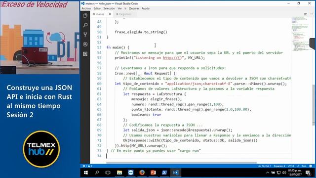 Construye una JSON API e inicia con Rust al mismo tiempo - Sesión 2 смотреть онлайн