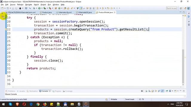 SQLite CRUD with Hibernate смотреть онлайн