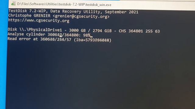 testdisk partition read error смотреть онлайн
