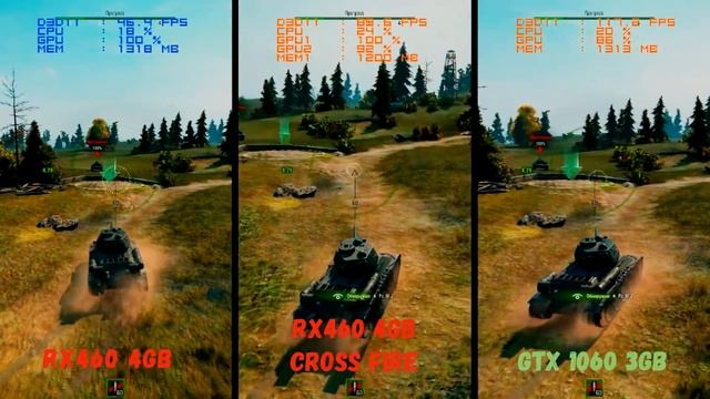 Что лучше: две дешевых видеокарты или одна дорогая? RX460 4GB vs RX 460 4GB CrossFire vs GTX 1060 смотреть онлайн
