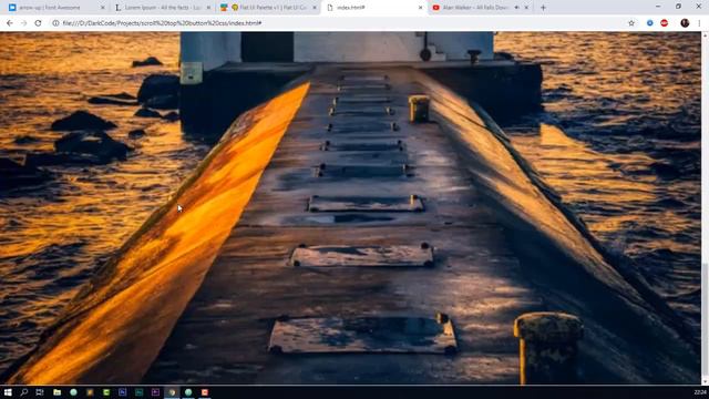 Scroll top button - back to top Using Only HTML & CSS смотреть онлайн