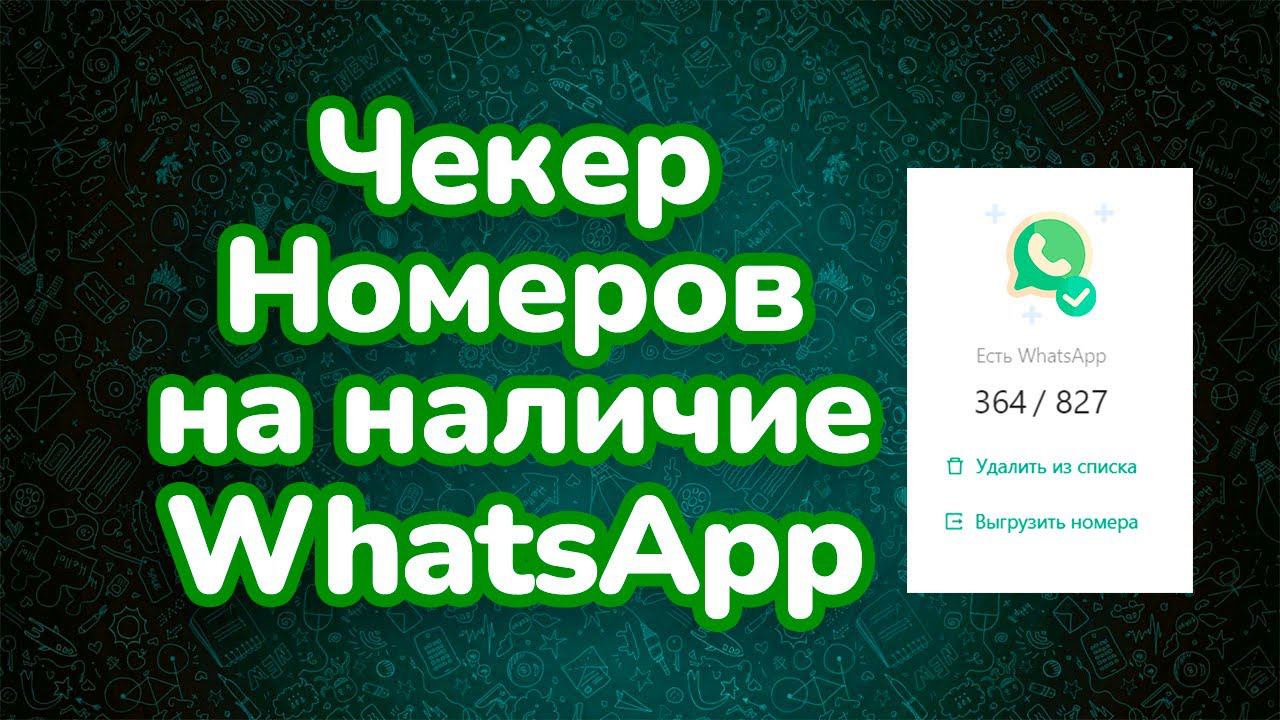 Чекер Номеров на наличие WhatsApp - Ватсап Валидатор смотреть онлайн
