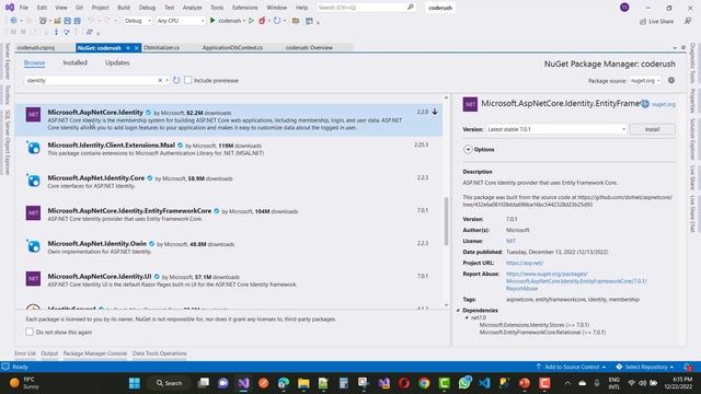 Fix: 'DbContext' doesnot contain a definition for 'Database' and no accessible method ASP.NET CORE смотреть онлайн