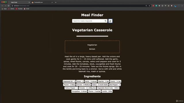 MEAL FINDER USING JAVA-SCRIPT EP:1 смотреть онлайн