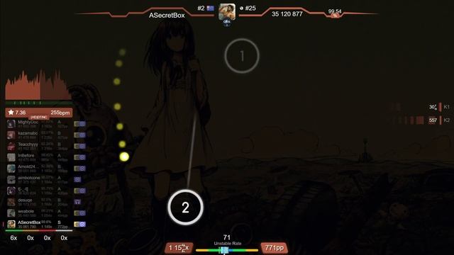 ASecretBox | Shoji Meguro - Kimi no Kioku [Remembrance] +HDDT 99.22% (#4 1016pp FC) - osu! смотреть онлайн