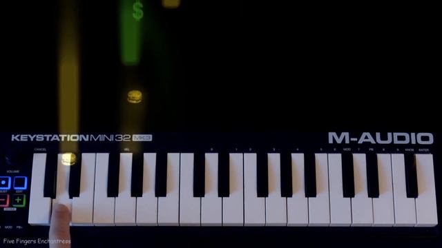 "Krusty Krab" *** SpongeBob SquarePants *** one finger EASY piano tutorial (melodica tutorial) смотреть онлайн