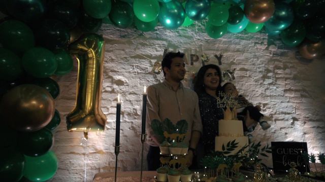 OUR SON DANIEL'S 1st BIRTHDAY PARTY CELEBRATIONS | FOREST TROPICAL GREEN THEME смотреть онлайн