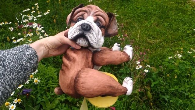 Фоамиран! Презентация мастер класса "Бульдожка" держатель для туалетной бумаги (фом-арт) смотреть онлайн