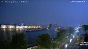 Вся ночная гроза в Санкт-Петербурге 17 августа 2023 полное видео с супервидовой веб-камеры 4K