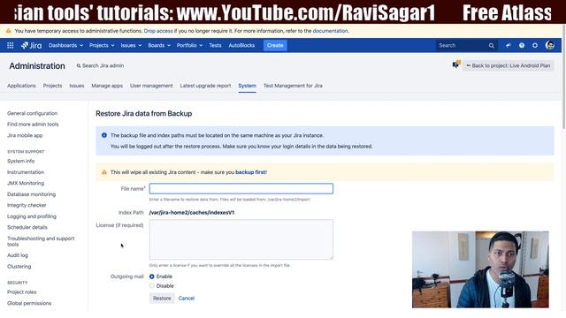 Jira Admin - Configure Jira Backup Service