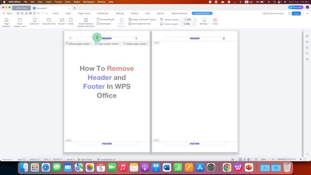 How To Remove Header and Footer In WPS Office смотреть онлайн