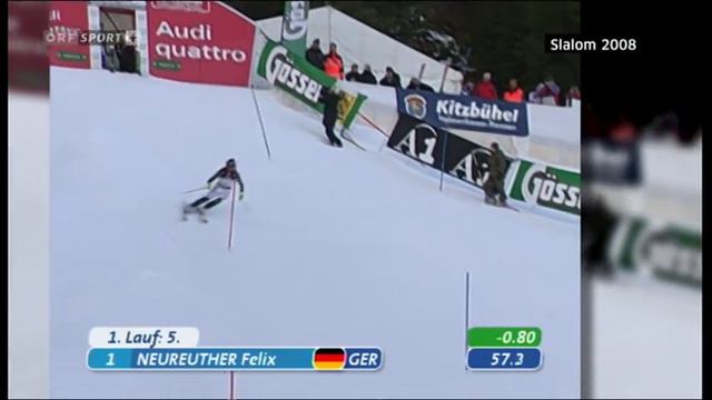 Alpine ski 2008 Kitzbuhel slalom смотреть онлайн