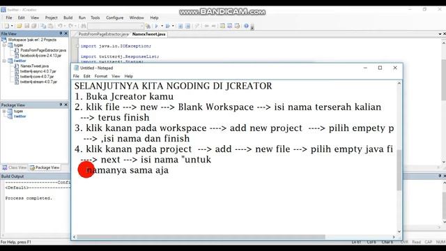 Tutorial Buat Twitter API dan implementasi ke timeline twitter dengan Jcreator смотреть онлайн