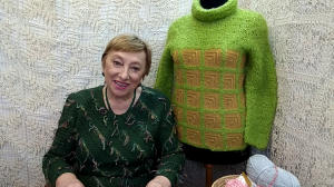 Свитер "Уютный". Мастер-класс по вязанию крючком от О. С. Литвиной.