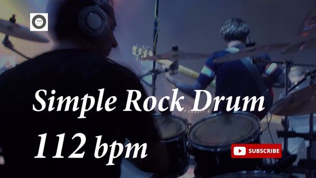 Simple Rock Drum Groove - 112 bpm - HQ смотреть онлайн