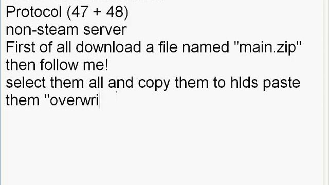HLDS counter strike*( server side fix ) protocol 47 +48 problem solved смотреть онлайн