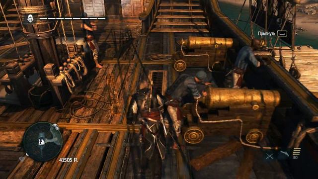наглый офицер или баг в игре Assasin Creed IV Black Flag смотреть онлайн
