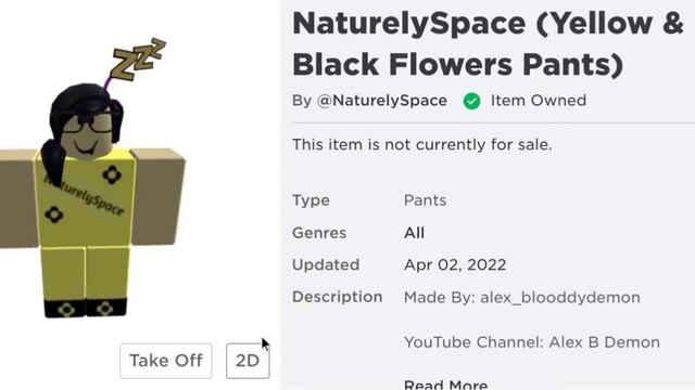 ?⚫ NaturelySpace (Yellow & Black Flowers Pants With Top) ?⚫ | Roblox | #Shorts смотреть онлайн