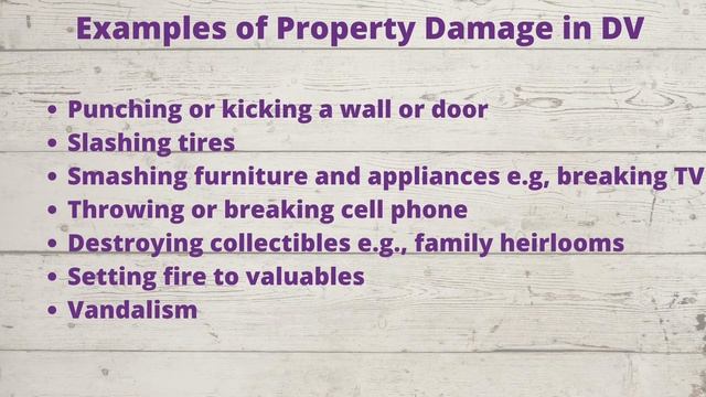 Destroying Personal Property