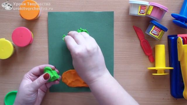 Лепим из пластилина. Дерево из пластилина. смотреть онлайн