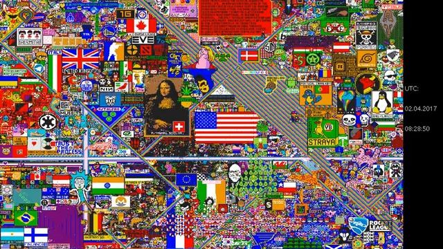 Reddit Place Timelapse W/ UTC Timestamp