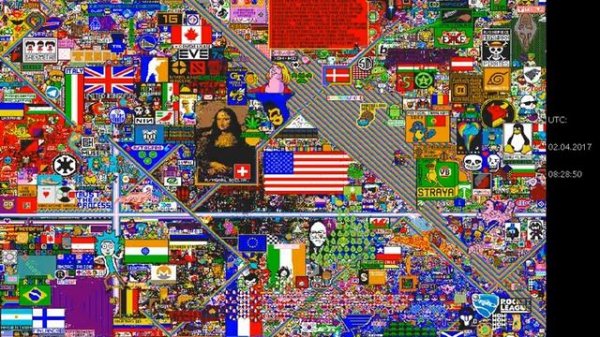 Reddit Place timelapse w/ UTC timestamp