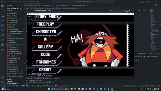 FNF [Spirits Of Hell] New Main Menu (W.I.P) смотреть онлайн
