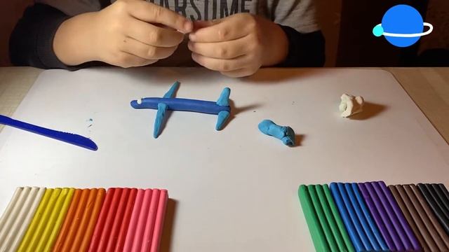 Самолёт из пластилина ✈️ | Plasticine Airplane