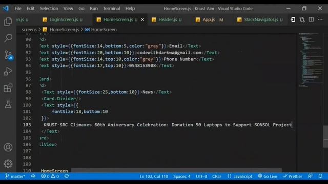 KNUST AIM APP Build With React Native | | Full Tutorial смотреть онлайн