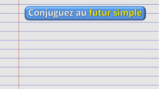 Exercice Pour Maîtriser La Conjugaison Au Futur Simple | 40 Verbes