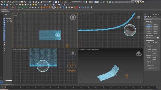 Tyflow Static & Piling Snowball Tutorial смотреть онлайн