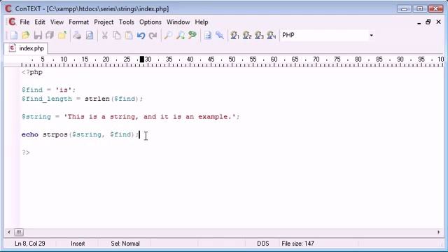 Beginner PHP Tutorial 48 String Functions String Position Part 1 YouTube смотреть онлайн