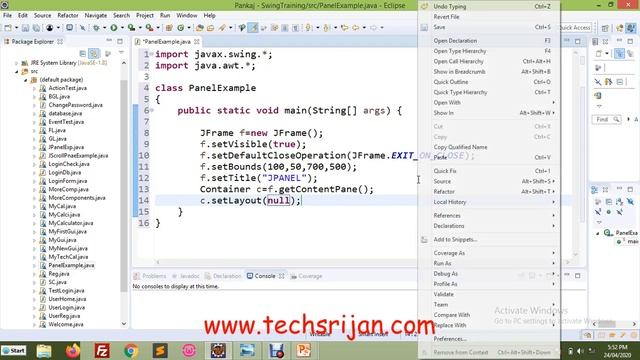 Type of Components any Layouts in Swing and implement JPanel in java in Hindi | Urdu -Part 10 смотреть онлайн