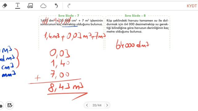 6.Sınıf Hacim Ölçme Konu Anlatımı ve Soru Çözümü смотреть онлайн