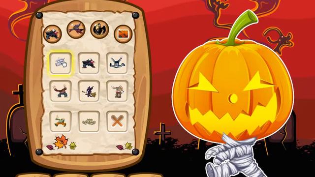 Pumpkin for Halloween, Cartoon for kids, kids games, Best Video. смотреть онлайн