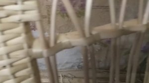 Плетение, оплетка каркаса кресла качалки "Отдых"