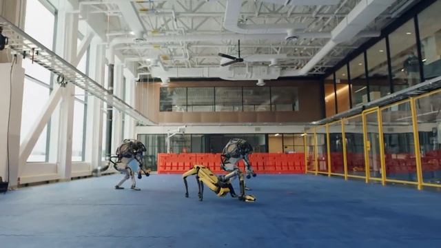 Новогодняя открытка от Boston Dynamics смотреть онлайн