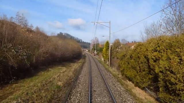 ★ ??Cab Ride Frauenfeld - Kaiserstuhl In A 56 Year Old Austrian Locomotive With Rear View [02.2019]